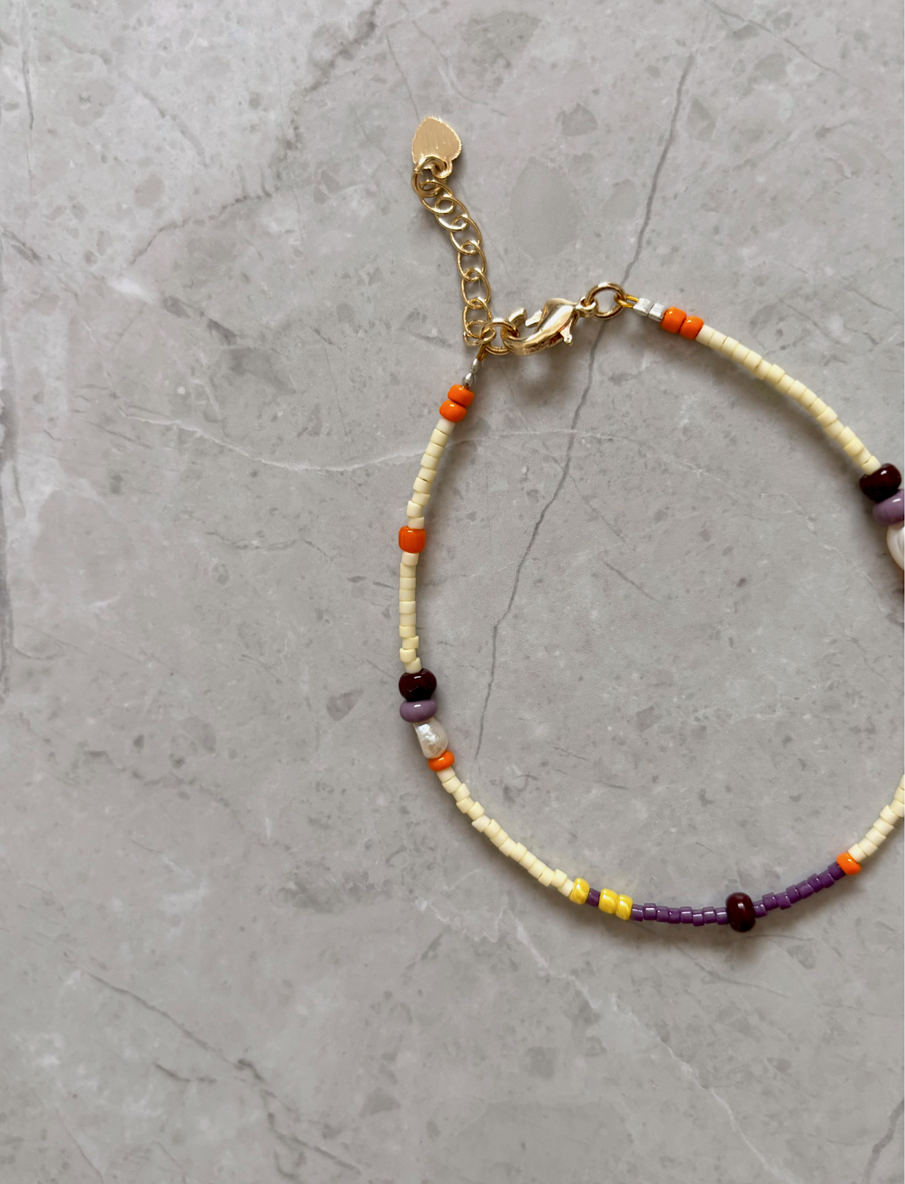 purple beaded bracelet