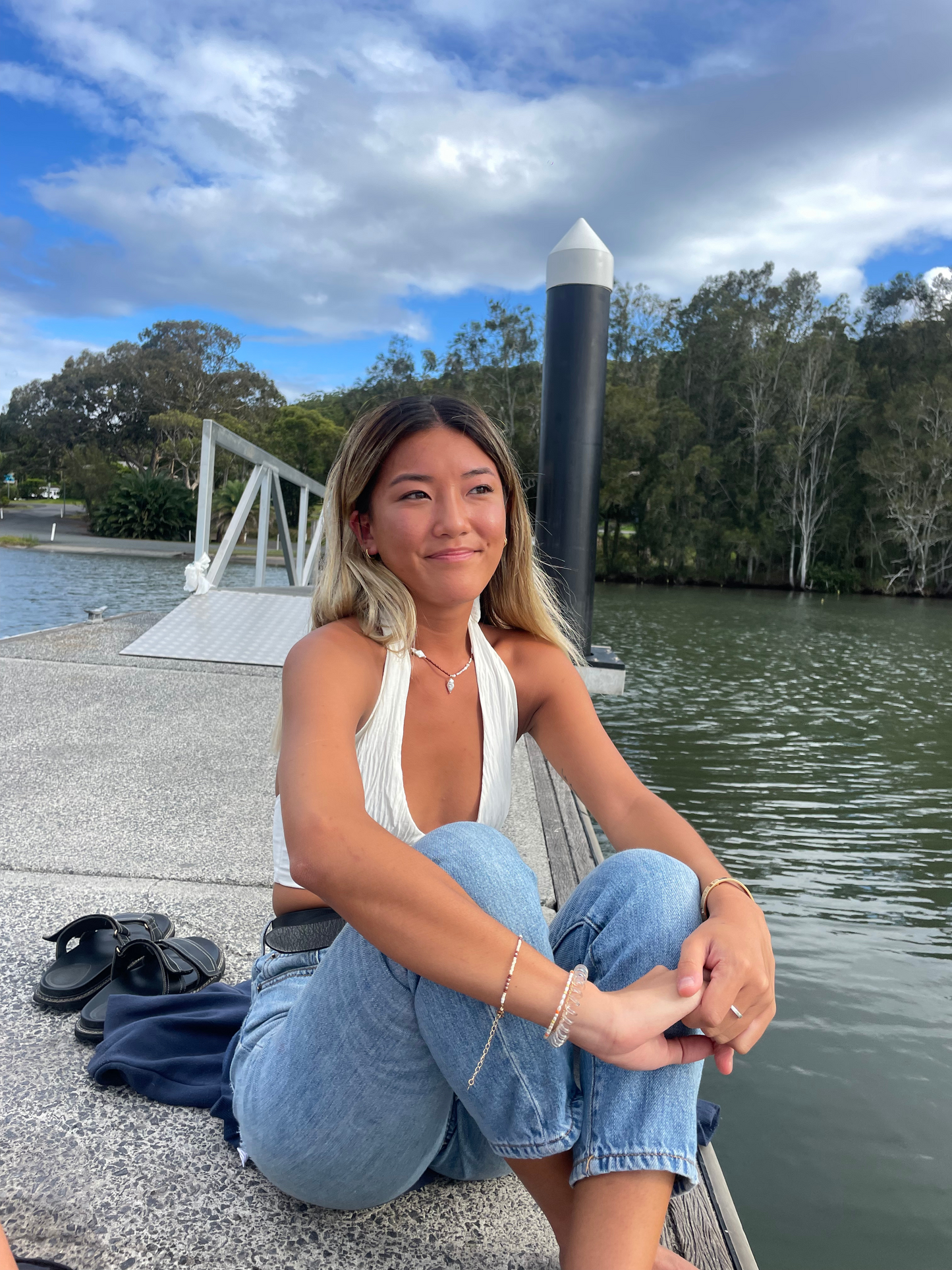 The Brownie Diamond Pearl Necklace