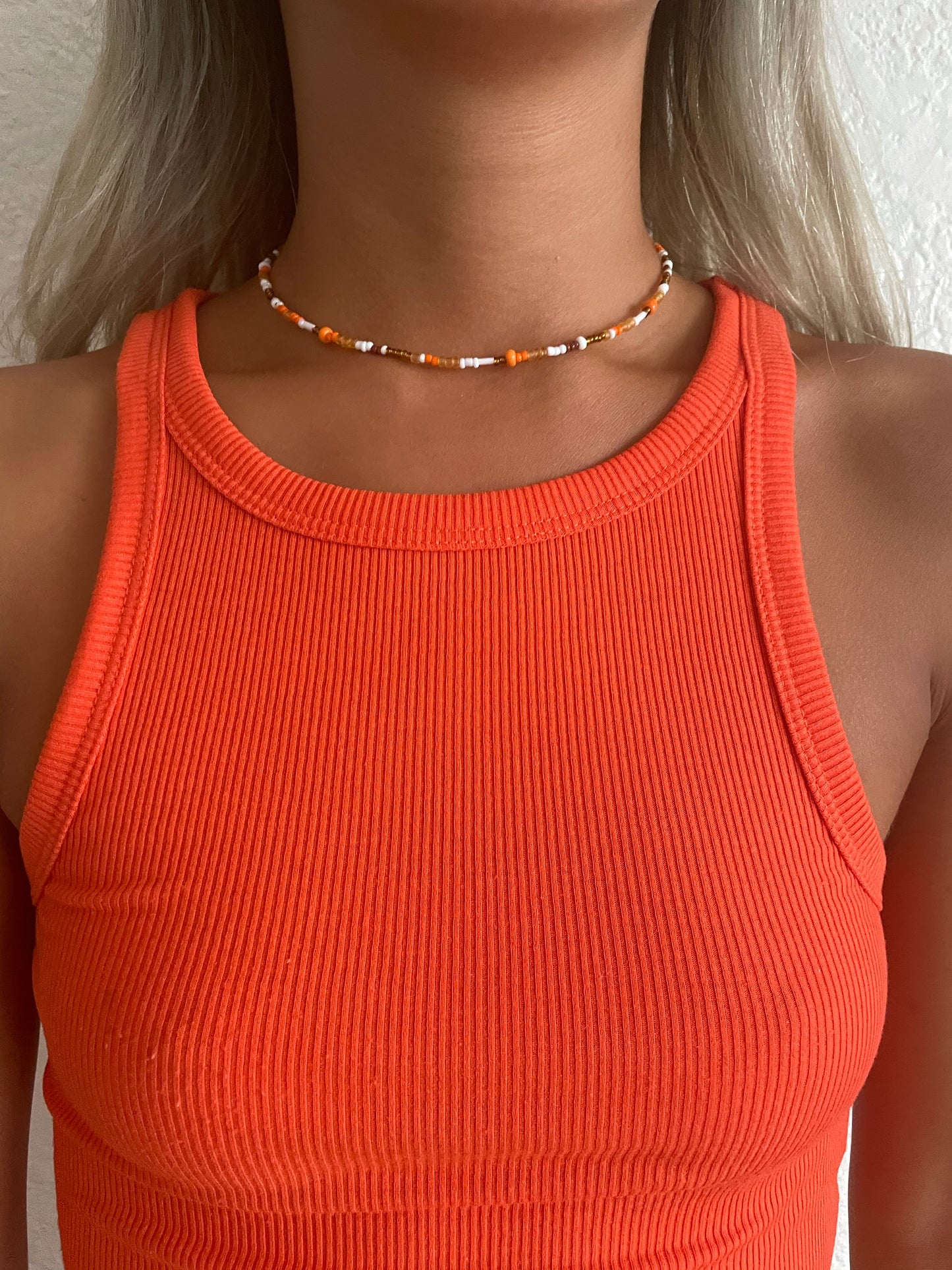 The Orange Flower Child Necklace