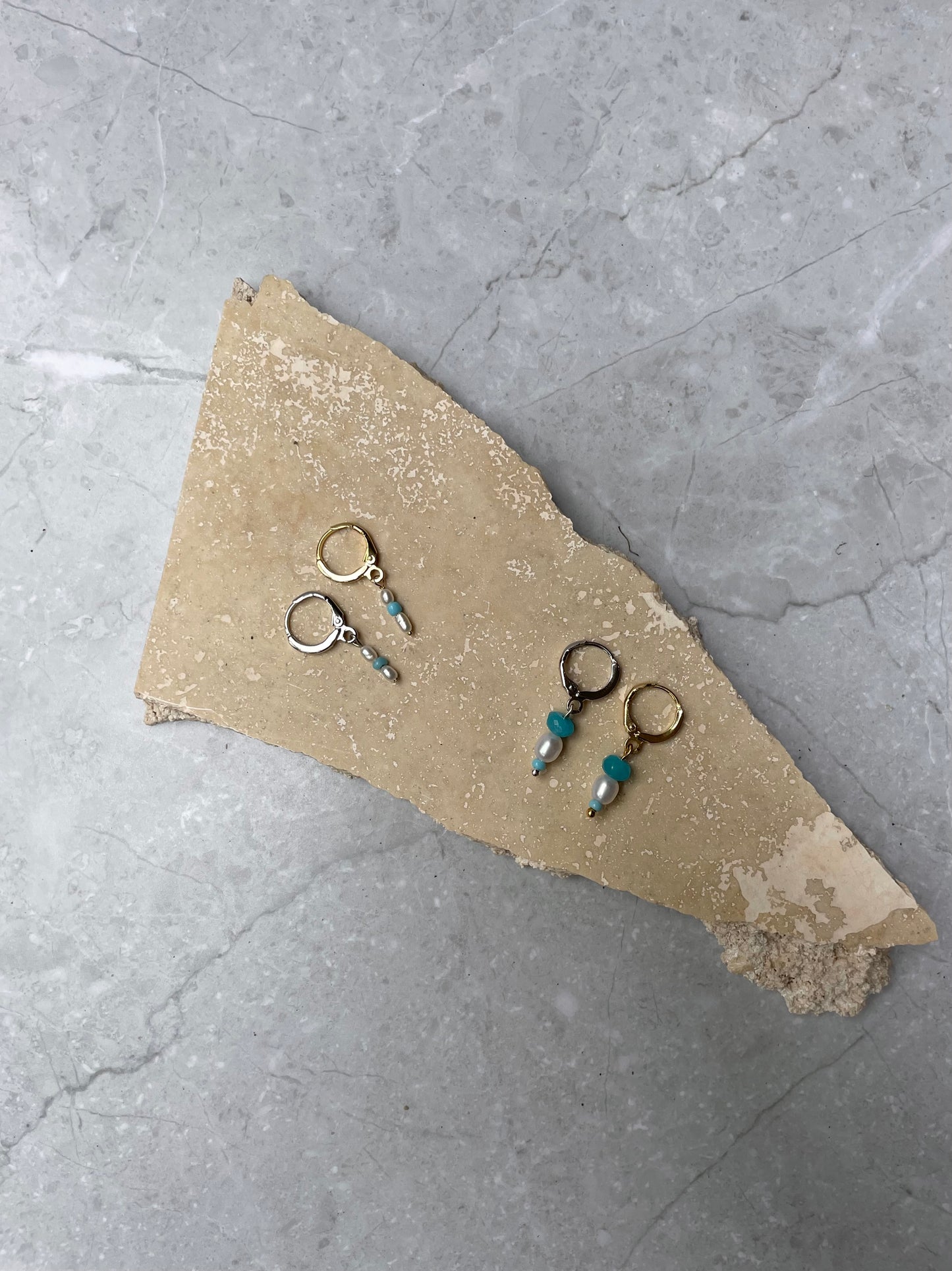 Mini Blueberry Pearl Hoops